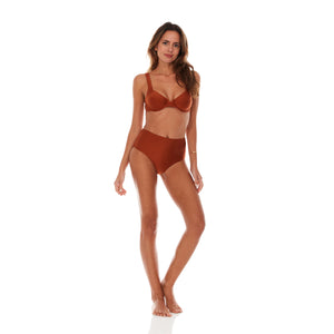 Rust bathing suit top