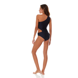 Navy one piece bathing suit